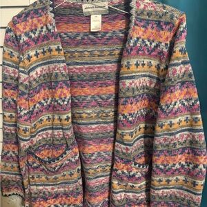 Alfred Dunner🎉 Women's Multicolor Patterned Sweater